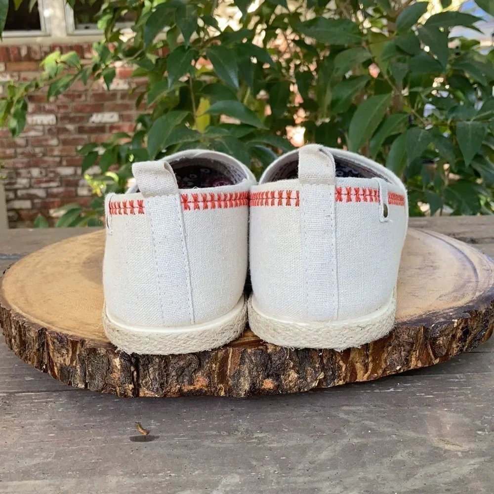 Cloudwalkers Canvas Embroidered Slip-On Shoes